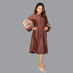 Mocha Muse Statement Dress