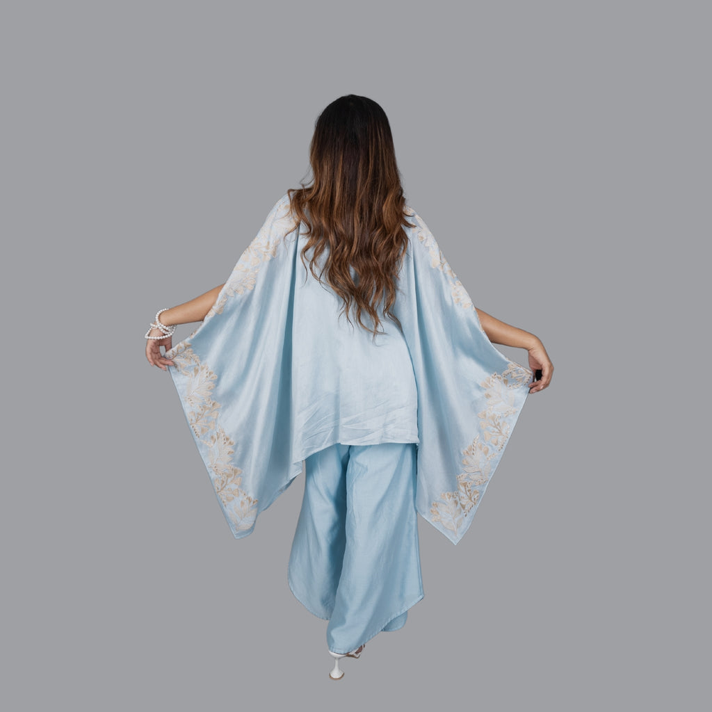 Azure Flow Kaftan Set