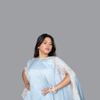 Azure Flow Kaftan Set