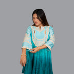 Emerald Mist Pleated Set