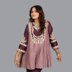 Plum Grace Pleated Ensemble