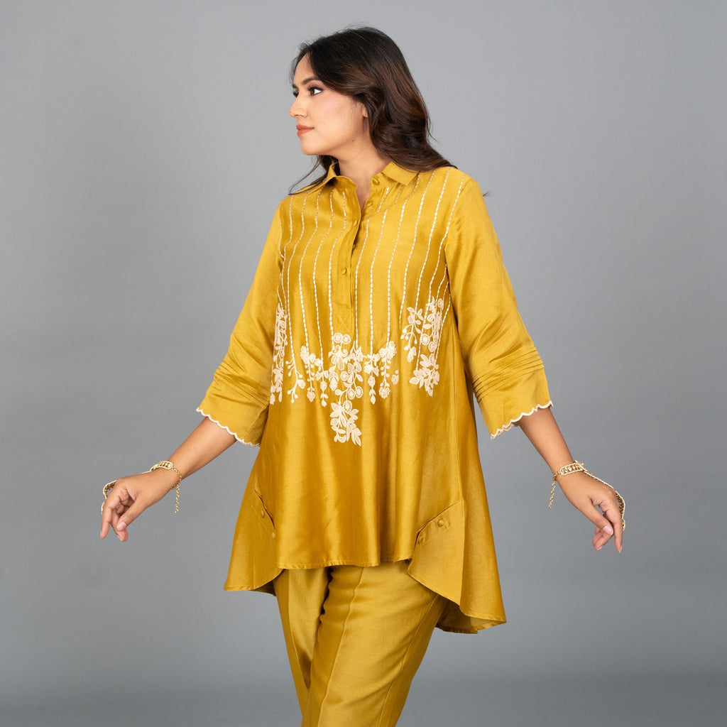 Golden Aura Couture Ensemble
