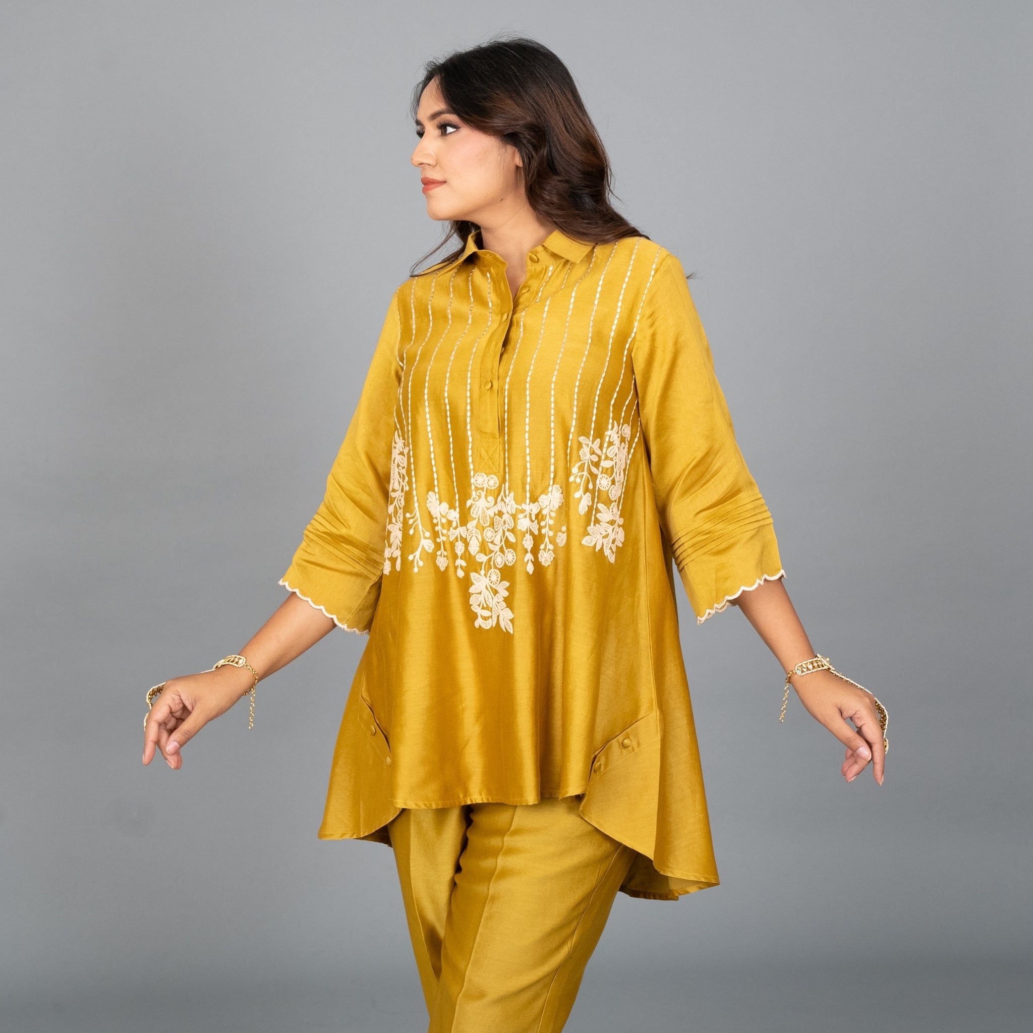 Golden Aura Couture Ensemble