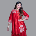 Ruby Vine Embroidered Set