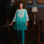 Emerald Mist Pleated Set