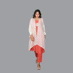 Elara Coral Jacket Ensemble