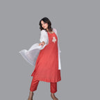 Elara Coral Jacket Ensemble