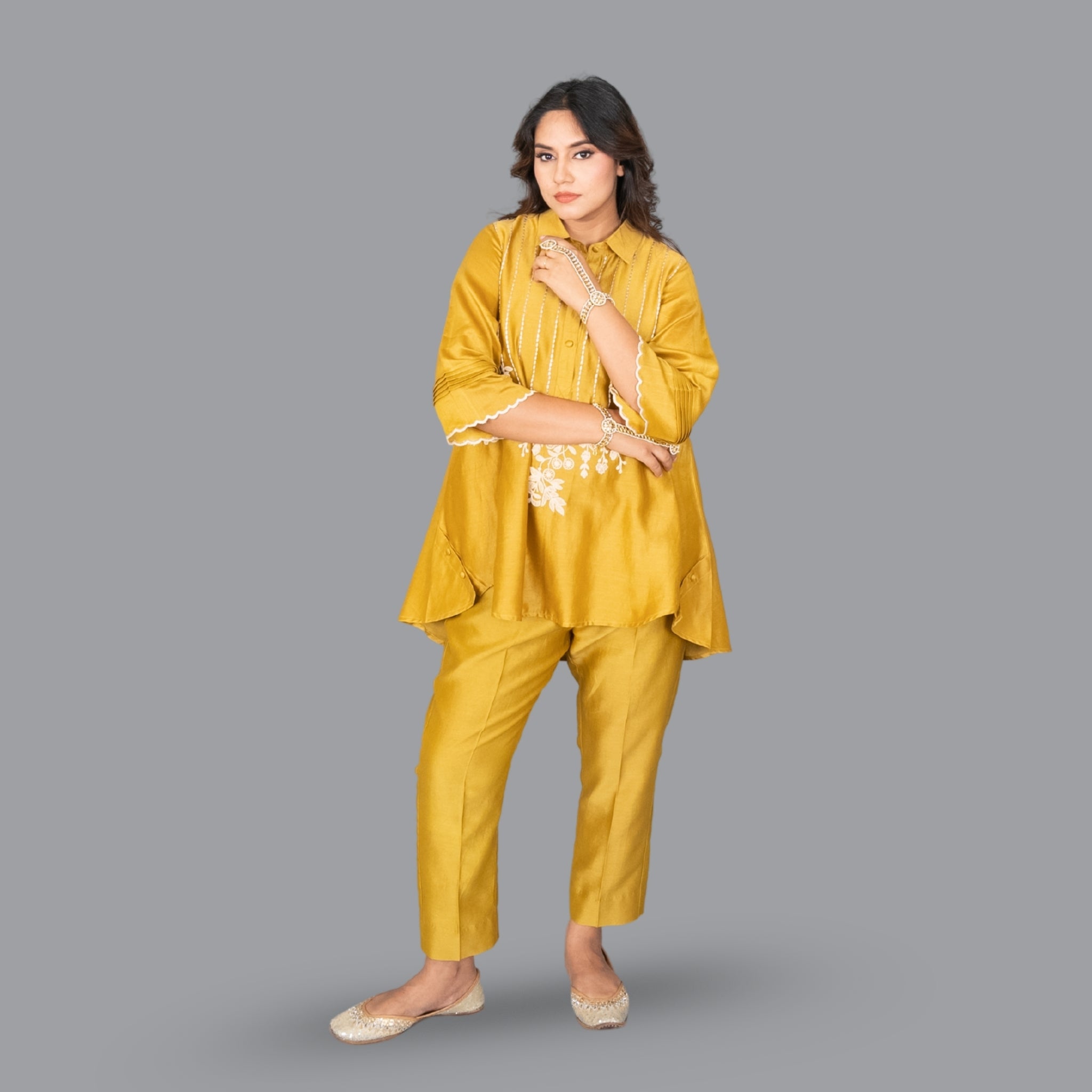 Golden Aura Couture Ensemble