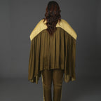 Olive Regal Cape Set