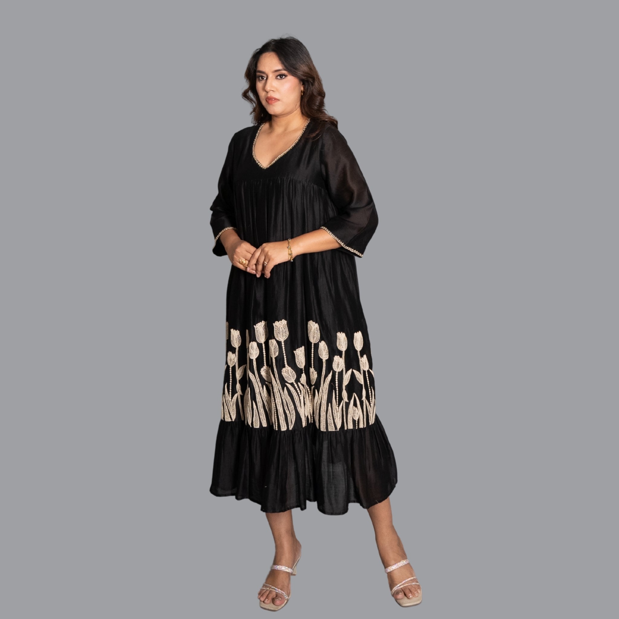 Midnight Tulip Couture Dress