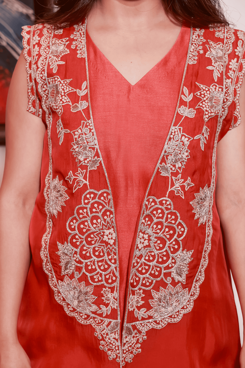 Crimson Bloom Co-ord Set