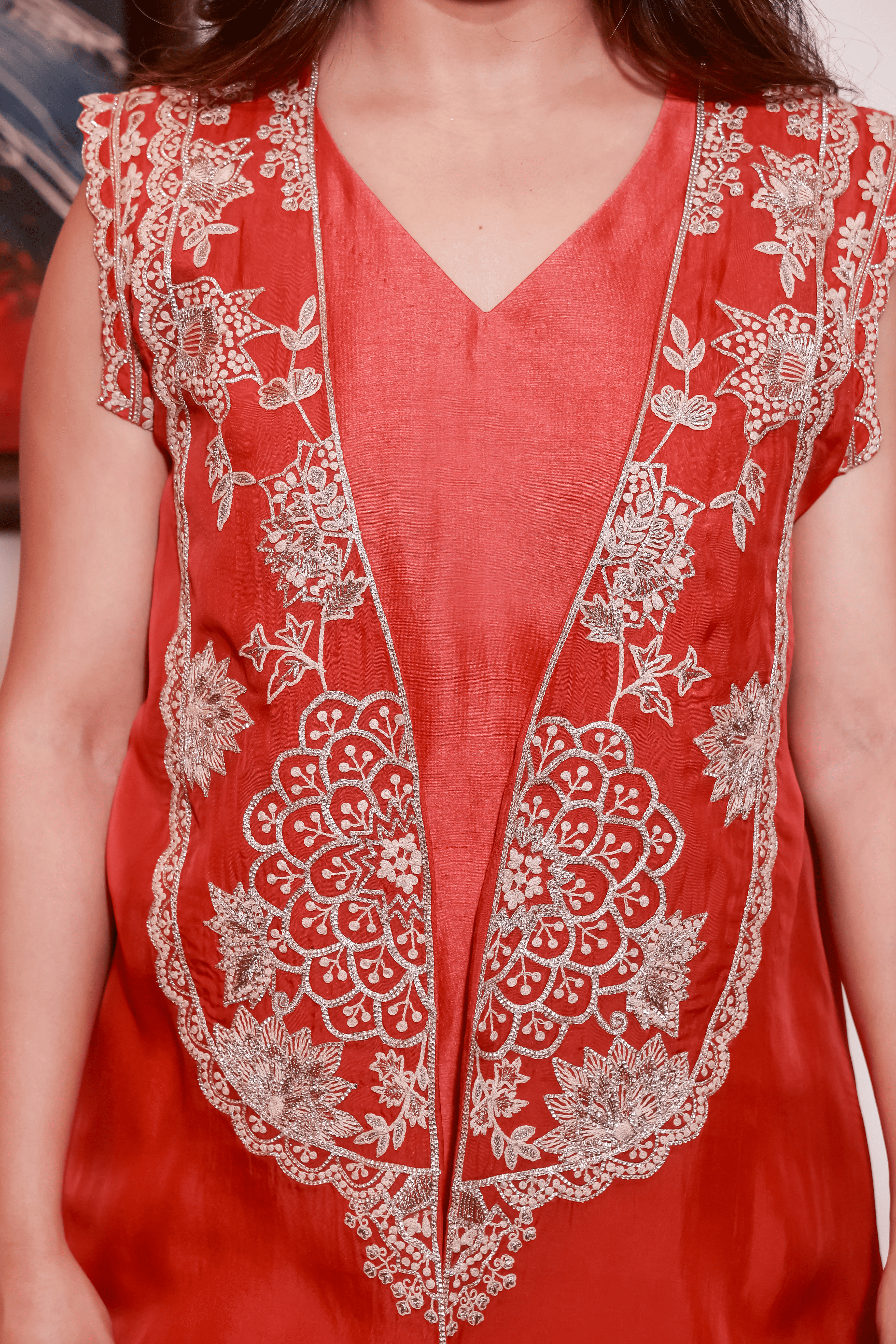 Crimson Bloom Co-ord Set