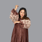 Mocha Muse Statement Dress