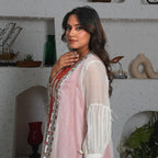 Elara Coral Jacket Ensemble