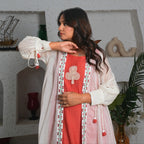 Elara Coral Jacket Ensemble