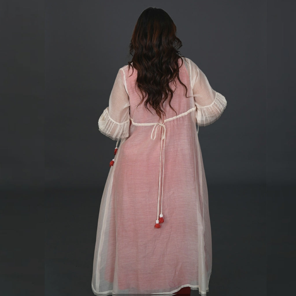 Elara Coral Jacket Ensemble