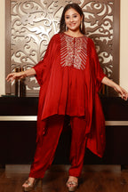 Maroon Regal Cape Set