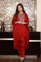 Maroon Regal Cape Set