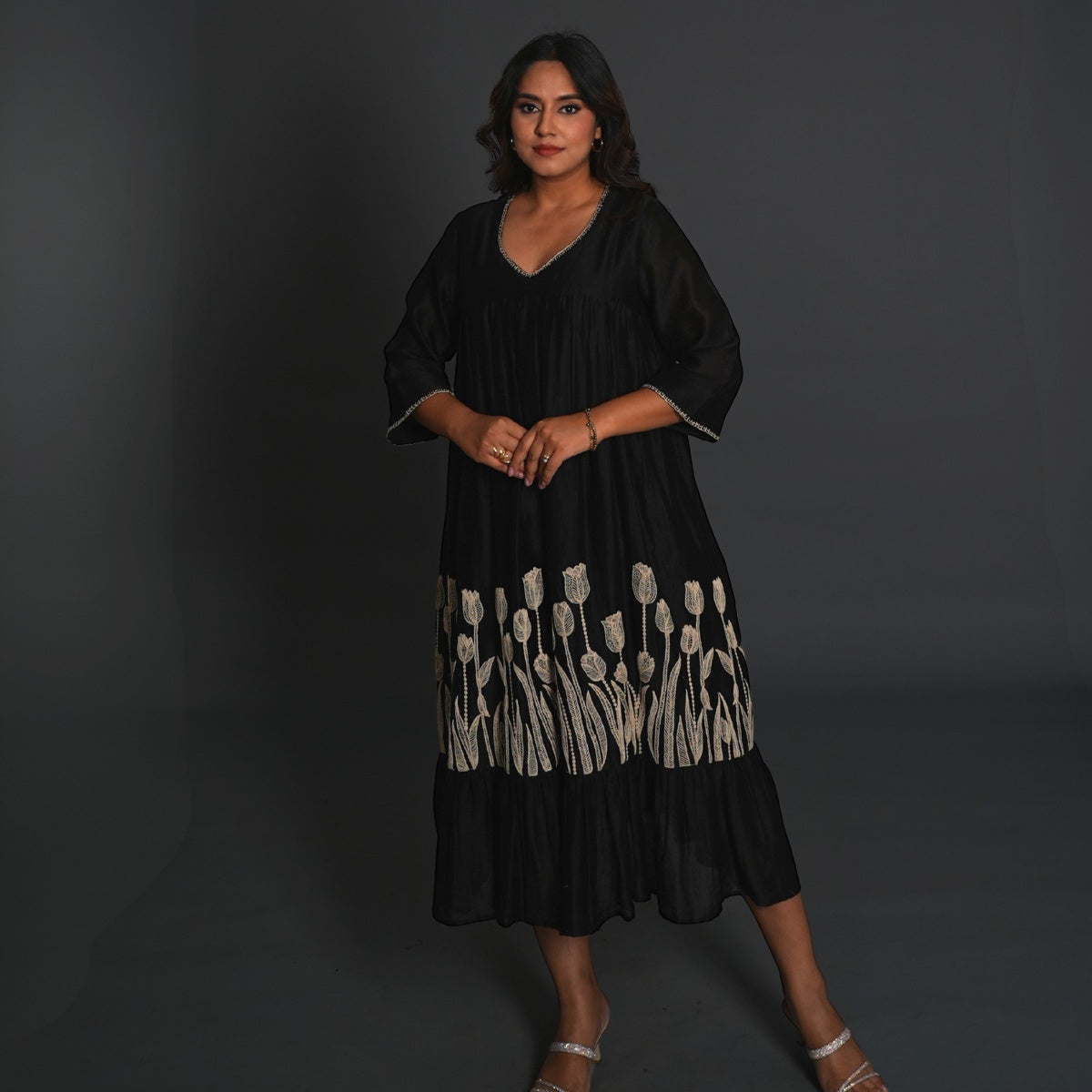 Midnight Tulip Couture Dress