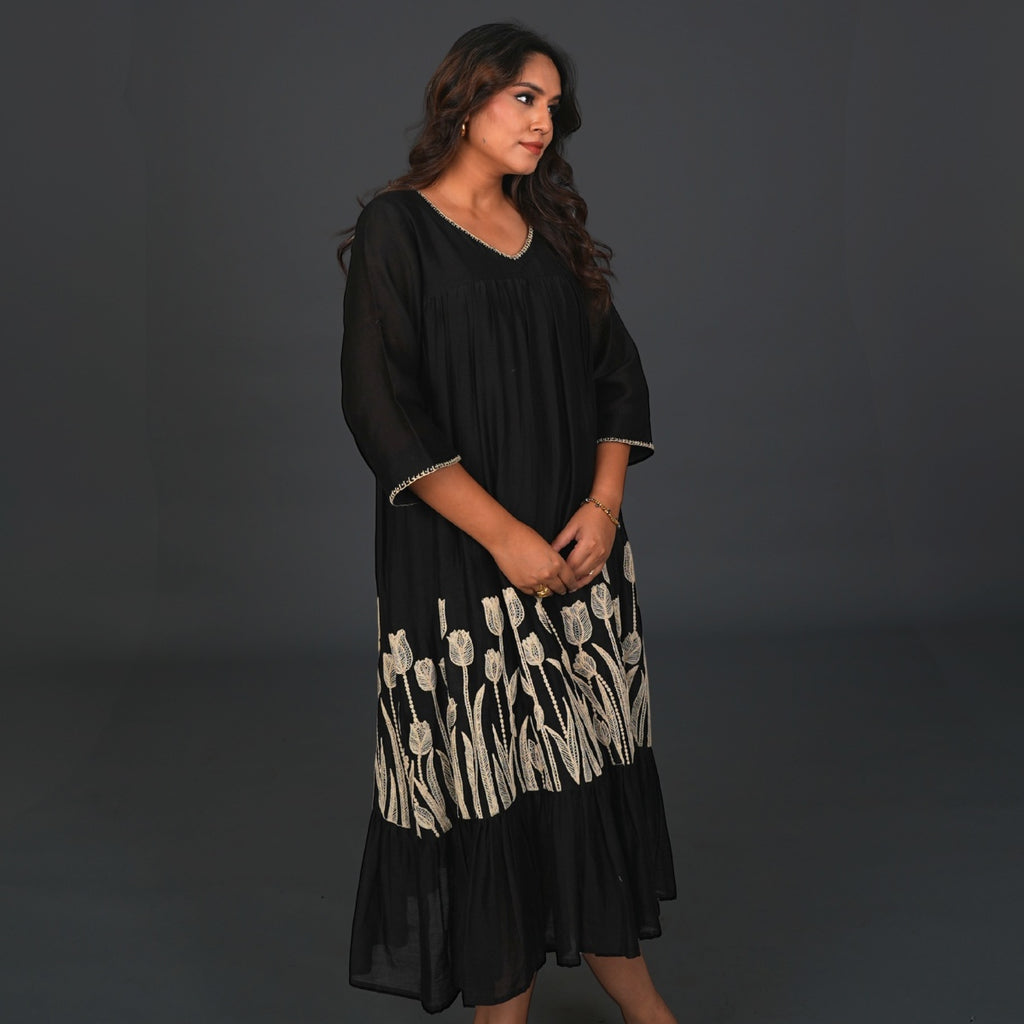 Midnight Tulip Couture Dress