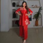 Ruby Vine Embroidered Set